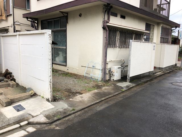 コンクリートブロック塀、土間解体工事(東京都板橋区幸町)町)後の様子です。